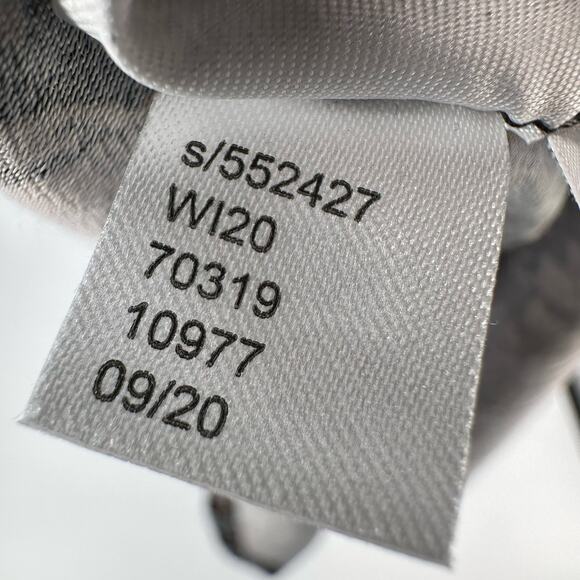 Ann Taylor LOFT Floral Midi Dress WMNS 2 Black Puff Sleeve High Neck Zip Slit LS - Picture 10 of 16